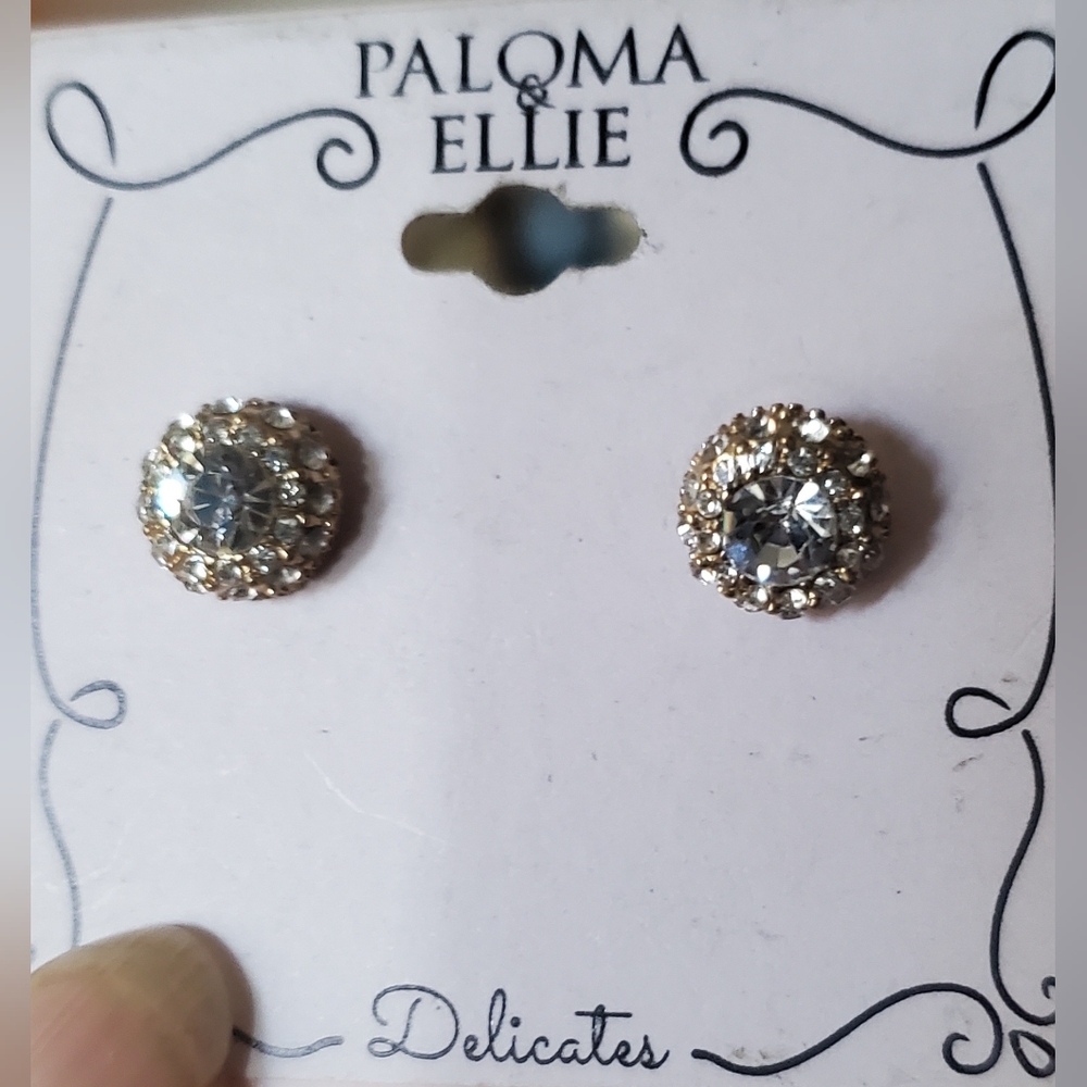 Paloma Ellie CZ Post Earrings